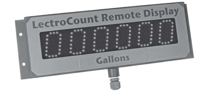 Lectrocount XL LED Remote Display, 6 Digit, Backlit with 2-1/4 in. Digits Image